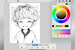 68 Procreate Chibi Boys Stamp Brushes Product Image 4