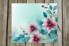 Vintage Flowers | 4 gentle tumbler Sublimation designs 2 Product Image 3