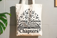 Living Between Chapters Svg, Book Lover Svg, Book Worm Svg. Product Image 8