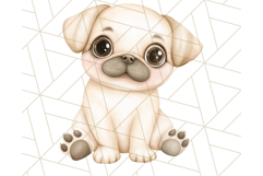 Pug Clipart PNG, Cute Dog Art, Funny Puppy Illustration Png Product Image 3