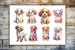 56 Watercolor Dogs | Stickers For Cricut | PNG Product Image 8
