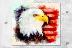 American Flag & Eagle | Patriotic Skinny Tumbler Sublimation Product Image 7