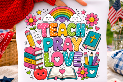 Cute Teacher School PNG Product Image 4