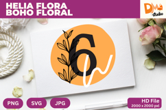 Helia Flora Boho Floral Monogram Product Image 1