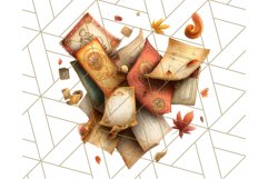 Autumn Circus Clipart Carnival Tent Fall PNG, Vintage Circus Product Image 3