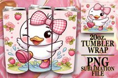 ENCHANTING JOY 20oz TUMBLER WRAP, Cute Goose Product Image 1