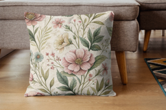 Vintage Wildflowers Seamless Pattern, Antique Botanical Product Image 9