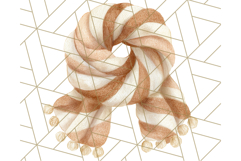 Watercolor Winter Hats and Scarves Clipart PNG Product Image 3