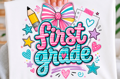 First Day of School Striped Trendy Shirt Product Image 1