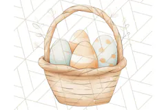 Spring Bunnies PNG Watercolor Bunny Clipart, Pastel Easter Product Image 3