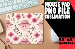 Flower Smile Pattern Sublimation Earring PNG Product Image 1