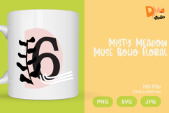 Misty Meadow Muse Boho Floral Monogram Product Image 1
