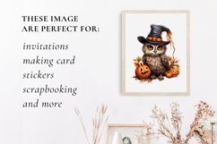 Cute owl halloween clipart, owl sublimation Product Image 3