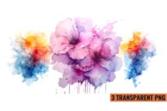 Watercolor Splash Clipart Sublimation , PNG Product Image 1