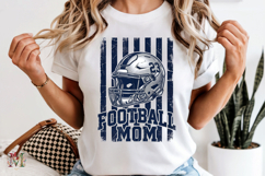 Football Mom PNG, Distressed Helmet Game Day Sublimation Product Image 6