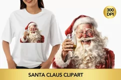 santa claus clipart, christmas clipart sublimation Product Image 1