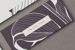 elegant wedding invitation card with line art flower Product Image 7
