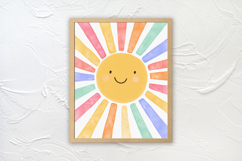 Watercolor Sun Wall Art Print Product Image 7