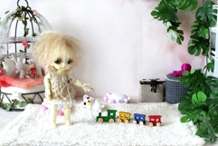 Miniature train, dollhouse nursery BJD doll toy digital down Product Image 7