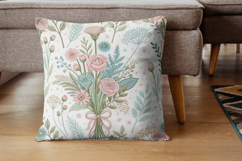 Wildflowers Baby Shower Seamless Pattern, Watercolor Floral Product Image 5