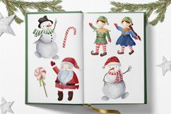 Watercolor Christmas BUNDLE! Winter clipart, gnomes clipart Product Image 8