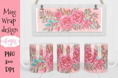 Floral sublimation design for 11oz mug Product Image 3