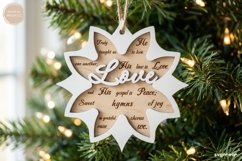 Nativity Snowflake Ornaments SVG Bundle | Christmas | CNC Product Image 7