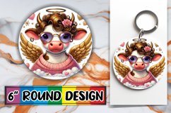 Radiant Circle Keychain Magic PNG, Valentines Product Image 1