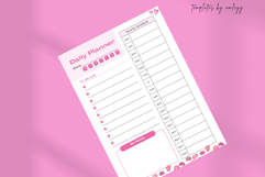 Productivity Aesthetic Daily Planner Template Editable Canva Product Image 5