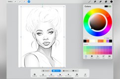 50 Procreate African Princesses Stamp Brushes Product Image 4