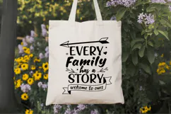 Every family has a story welcome to ours Family Quotes SVG Product Image 7