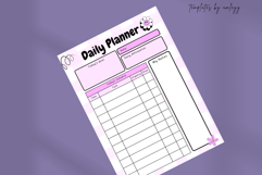 Cute Daily Planner Template Editable Canva Printable Product Image 5