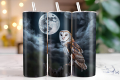 Halloween Owl Tumbler Wrap | Sublimation | Tumblers Product Image 1