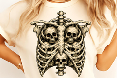Ribcage Pumpkins PNG, Halloween Skeleton Ribcage PNG, Boo Product Image 10
