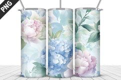 Flowers Tumbler Wrap | Sublimation Design | Tumbler PNG Product Image 1