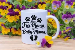 From Fur Mama To Baby Mama Svg, Pregnancy Announcement Svg. Product Image 8