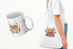 Pool Day Highland Cow Clipart Product Image 3