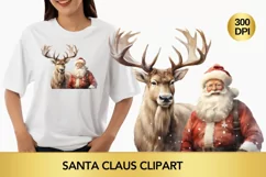 santa claus clipart, christmas clipart sublimation Product Image 1