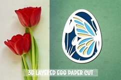 10 3D Easter Egg SVG I Paper cut SVG Design I Easter SVG Product Image 9