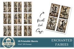 Fairy Junk Journal Pages, Fantasy Fairy Collage Printables Product Image 7