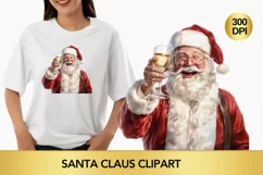 santa claus clipart, christmas clipart sublimation Product Image 1