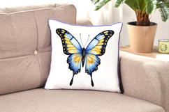 Butterfly Blue Yellow Watercolor Sublimation Product Image 7