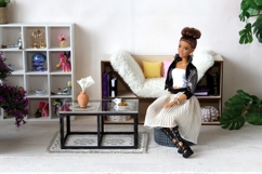 Miniature modern table digital file, laser cut dollhouse Product Image 7