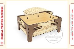 Box Organizer v19 - laser cut file - Glowforge ready SVG Product Image 7
