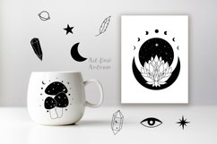 Magic and Celestial svg bundle |Witchy moon svg designs Product Image 9
