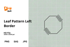 Leaf Pattern Left Border Product Image 1