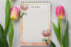 Retro Vintage Tulips Cliparts Bundle Product Image 7