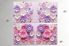 3 D papercut pink flowers | 16 Sublimation Mug designs, JPG Product Image 7