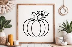 Pumpkin Outline SVG | Fall Thanksgiving Cut Files Cricut Product Image 7