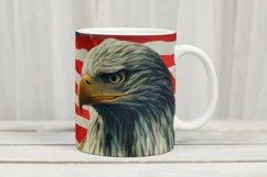 Mug Wrap PNG,Eagle, American Flag Sublimation Product Image 2